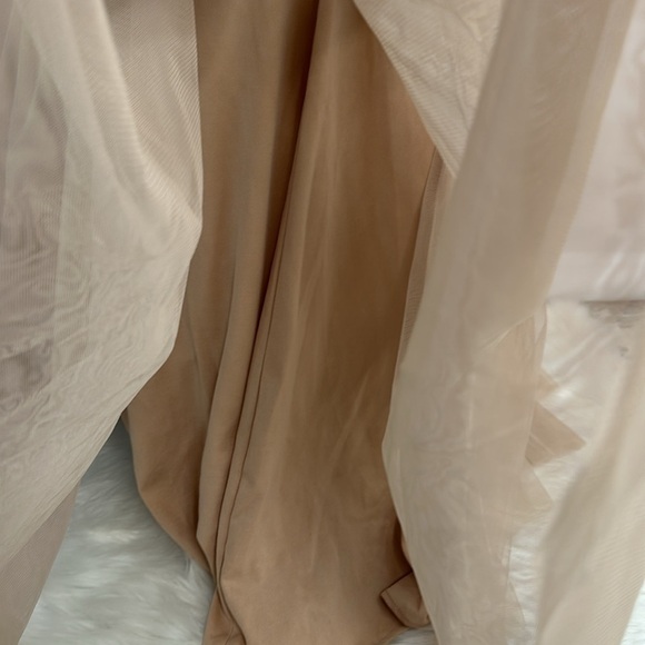 Xscape Lace and Tulle Mermaid Evening Gown - Picture 6 of 11